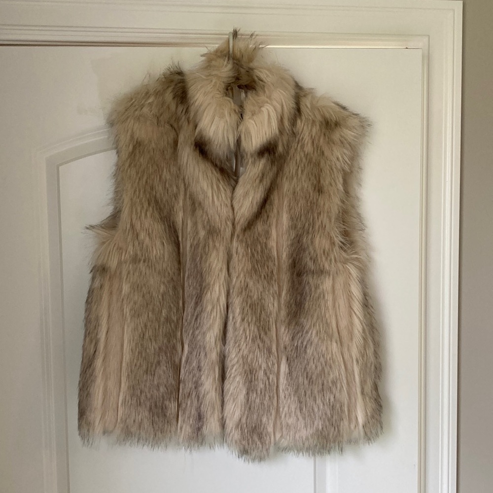 Topshop faux fur vest